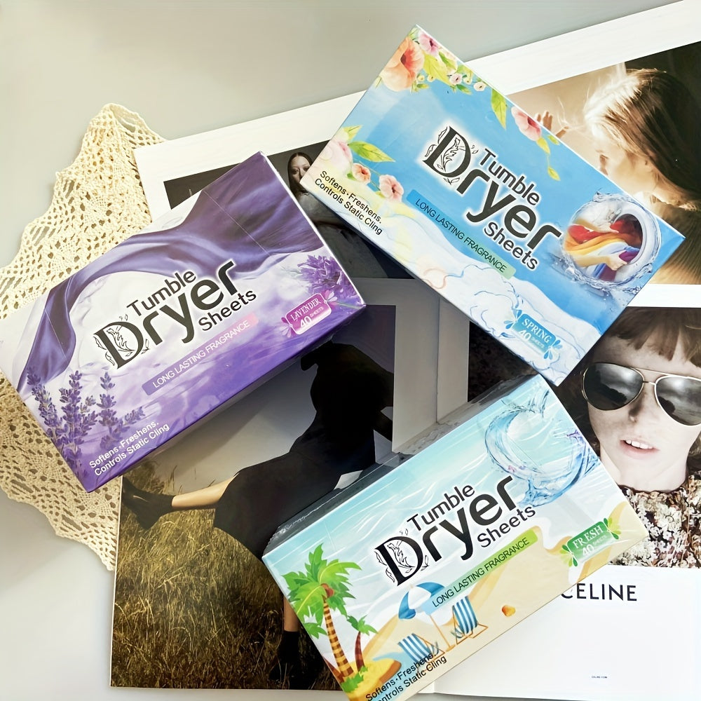 3box (Total 120sheets), Fabric Softener Dryer Sheets