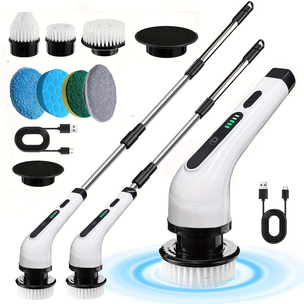 Electric Spin Scrubber With 7 Replaceable Brush Head