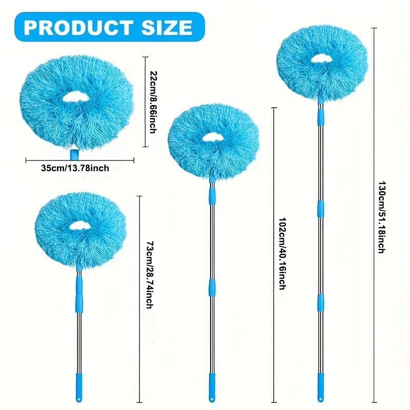 Washable Ceiling Fan Cleaner, Microfiber Duster with Telescoping Extension Pole
