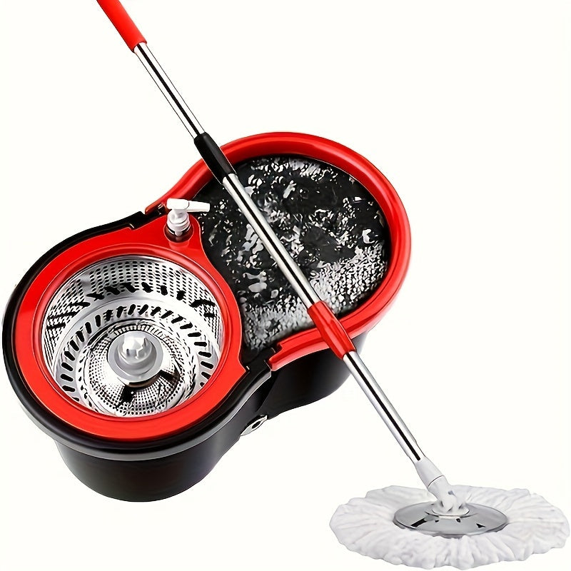 1 Set, BOP Household Spin Mop And Bucket Set With 3 Mop Heads