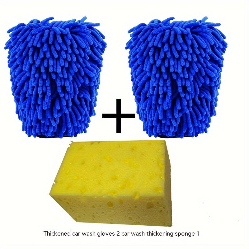 Thickened Chenille Car Wash Gloves