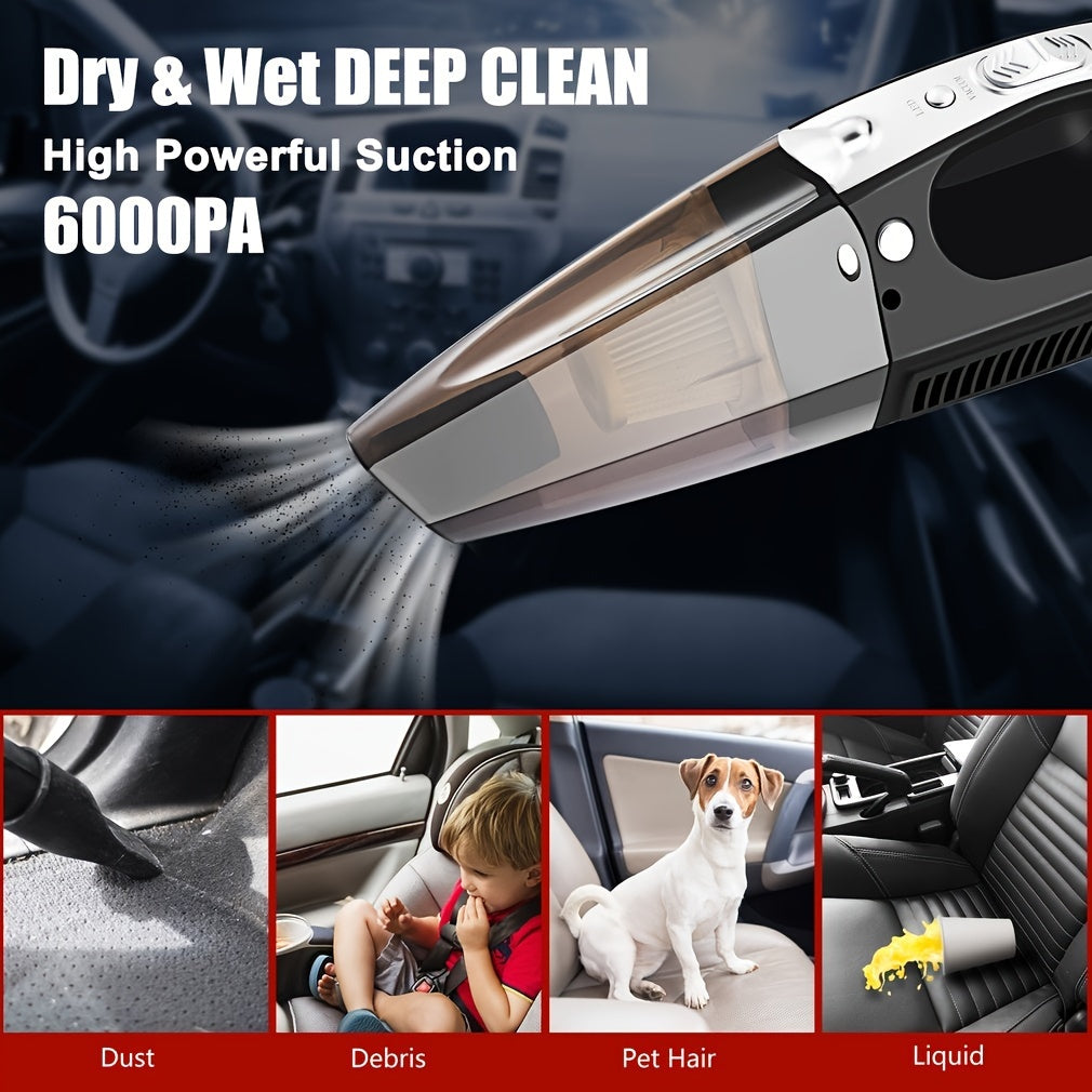 4-in-1 Multifunctional Car Vacuum Cleaner