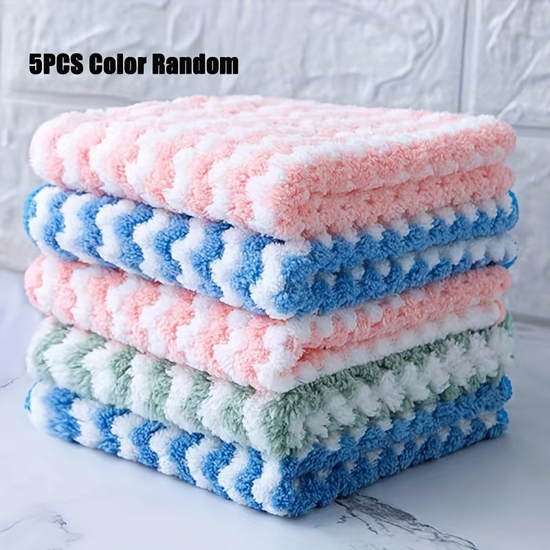 5-Pack Ultra-Soft Microfiber Dish Cloths