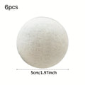 6pcs, Reusable Soft 5cm/1.96 Inch Laundry Ball