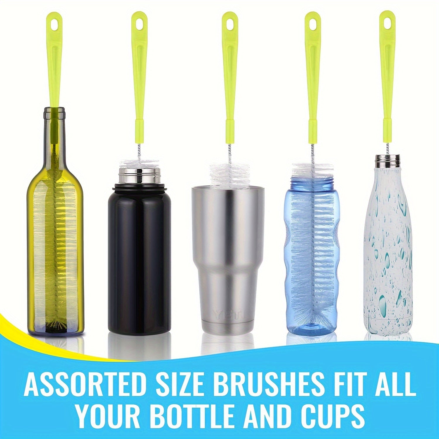 8pcs/set, Cup Cleaning Tools