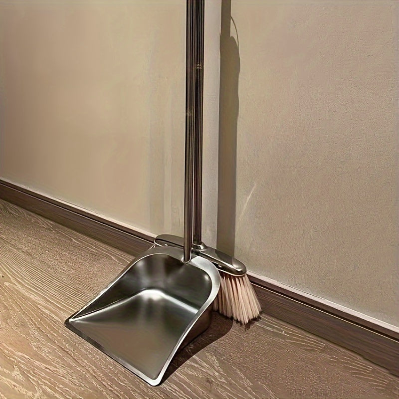 Stainless Steel Broom And Dustpan Set