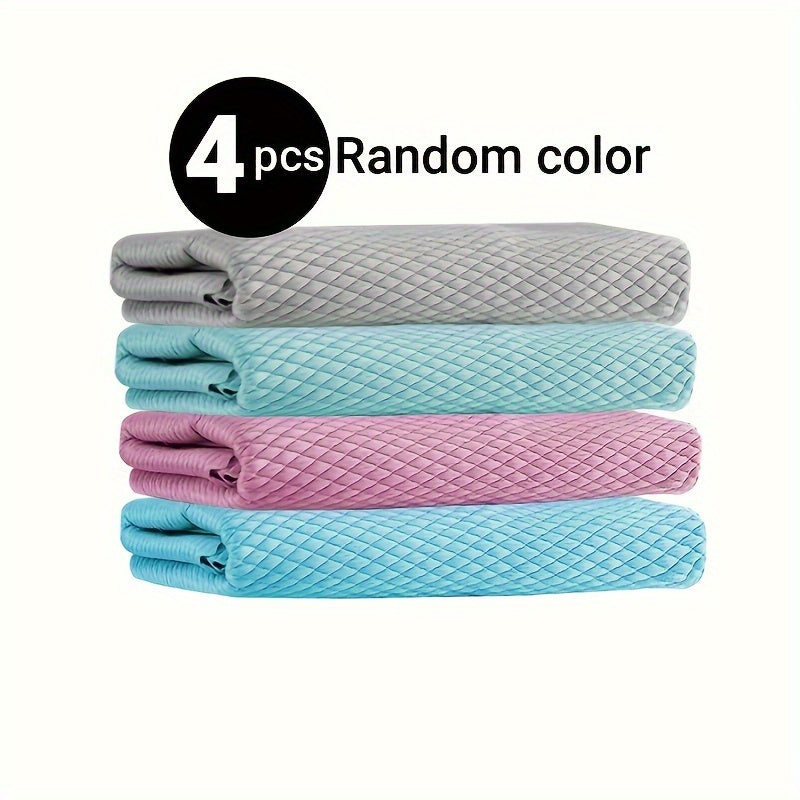 1/2/3/4/5pcs, Fish Scale Glass Wiping Cloth