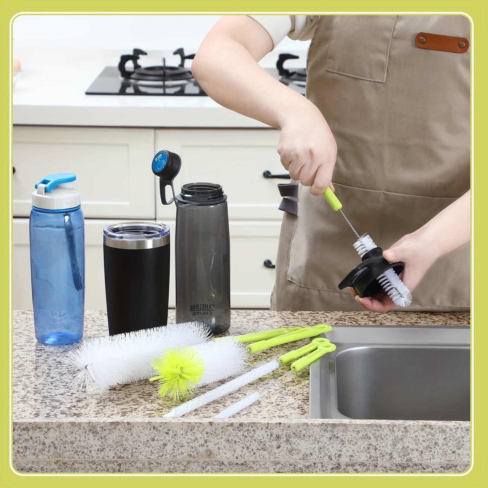 8pcs/set, Cup Cleaning Tools