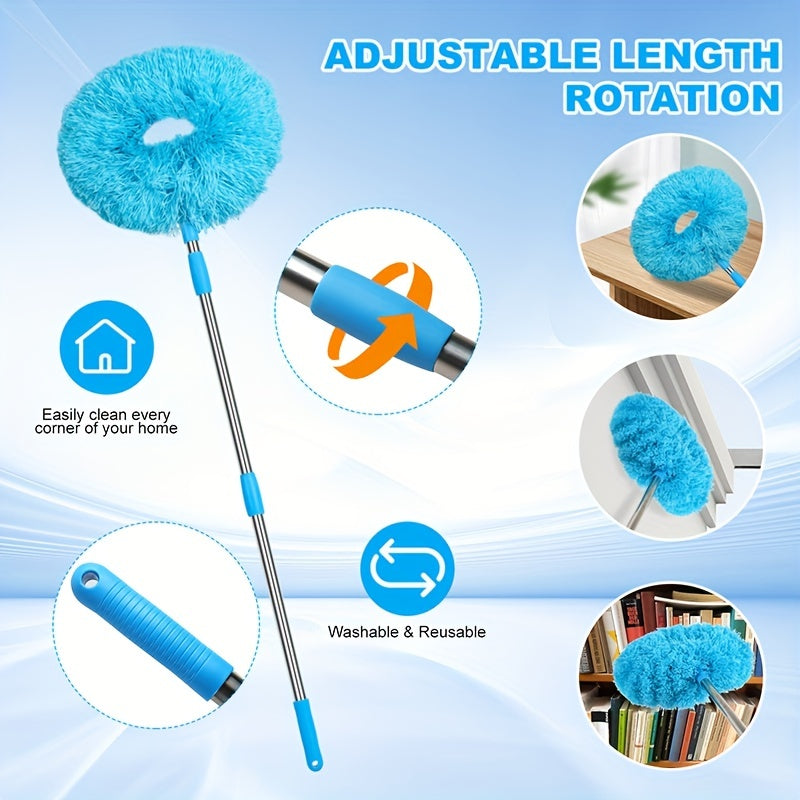 Washable Ceiling Fan Cleaner, Microfiber Duster with Telescoping Extension Pole