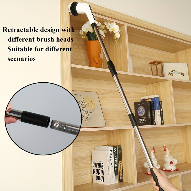 Electric Spin Scrubber With 7 Replaceable Brush Head