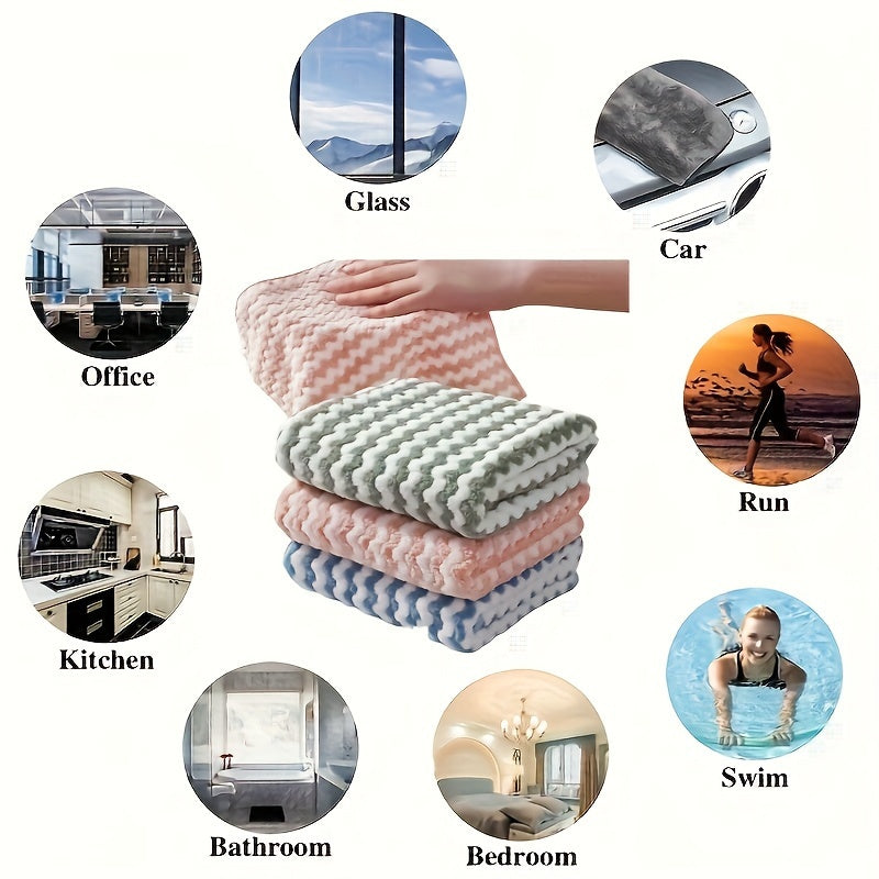 5-Pack Ultra-Soft Microfiber Dish Cloths