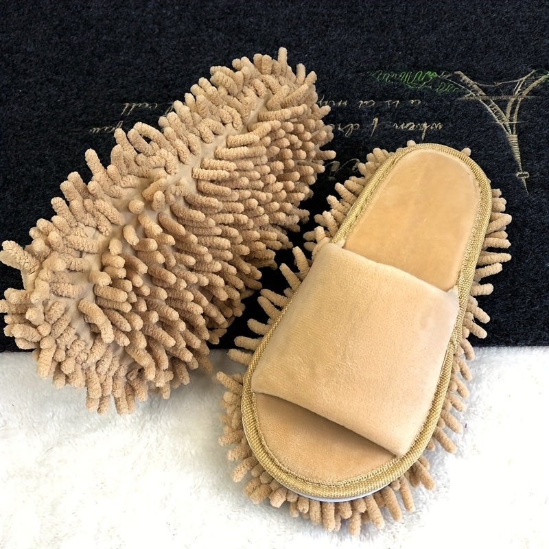 1 Pair of Detachable Floor Cleaning Slippers