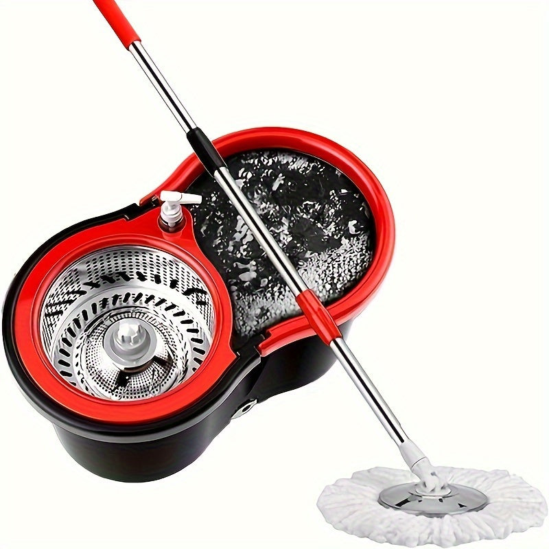 1 Set, BOP Household Spin Mop And Bucket Set With 3 Mop Heads