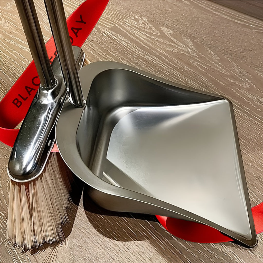 Stainless Steel Broom And Dustpan Set