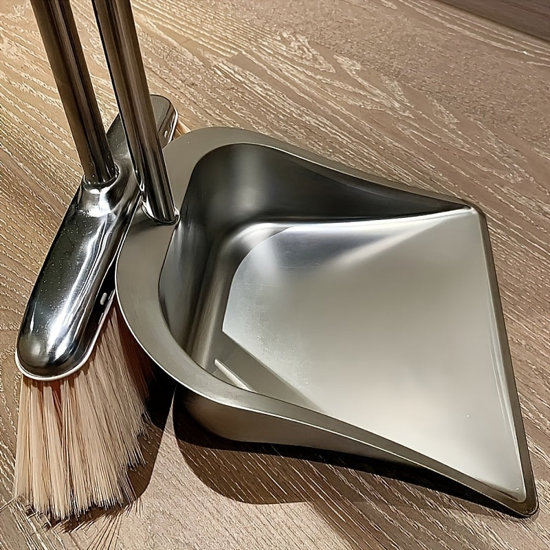 Stainless Steel Broom And Dustpan Set