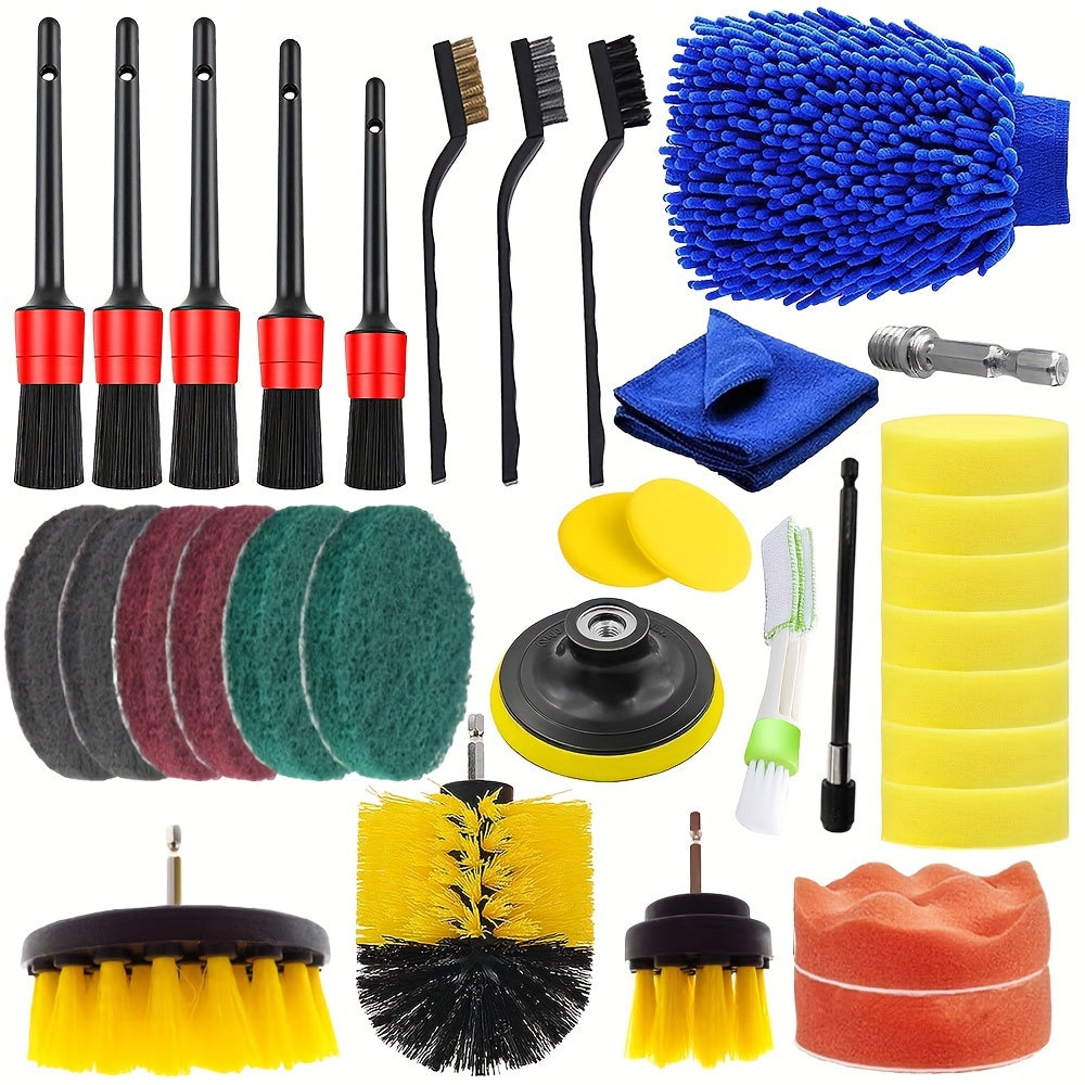 33pcs/Set Auto Detailing Kit