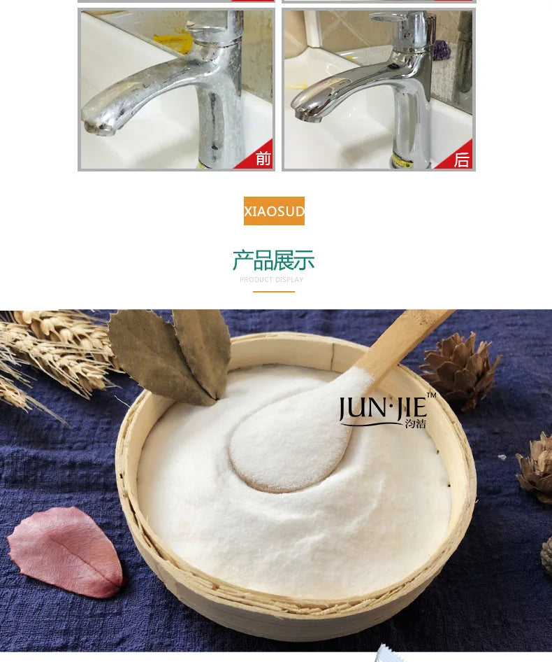 Baking soda powder cleaning decontamination