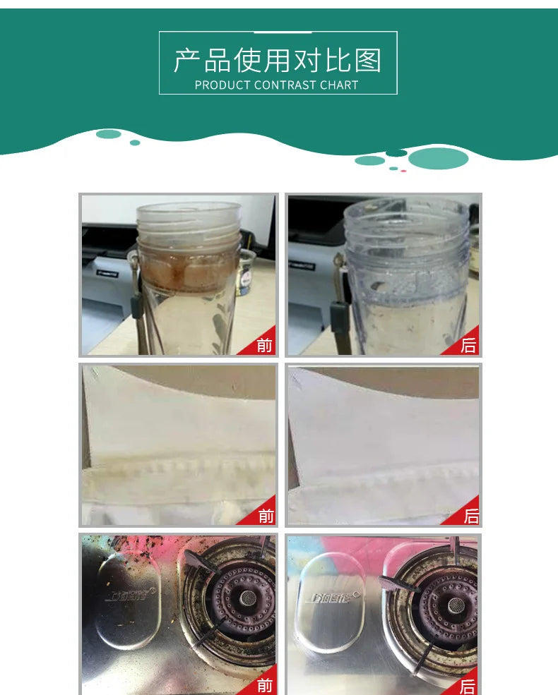 Baking soda powder cleaning decontamination