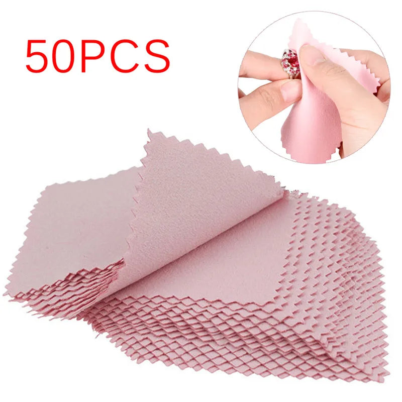 50pcs/pack Jewelry Cleaning Cloth