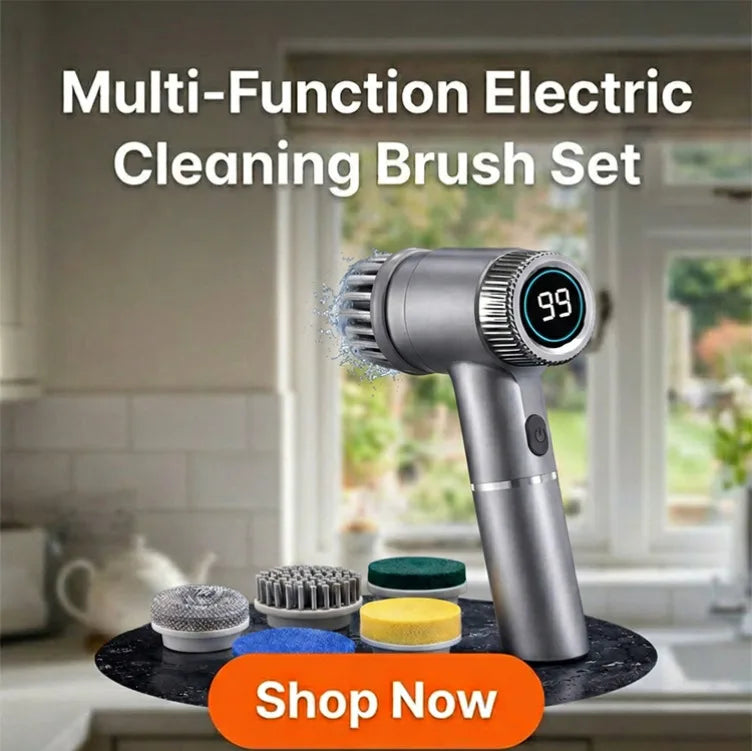 Multifunctional Electric Cleaning Brush Handheld Power Scrubber