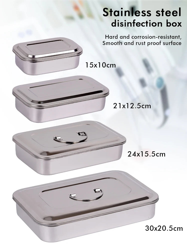 1pc Dental Disinfection Box With Lid