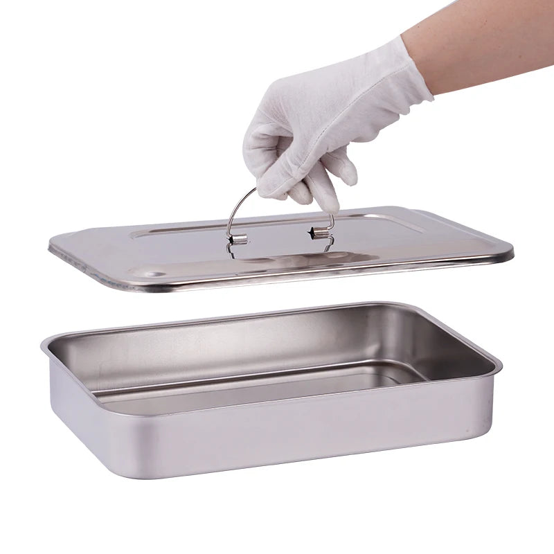 1pc Dental Disinfection Box With Lid