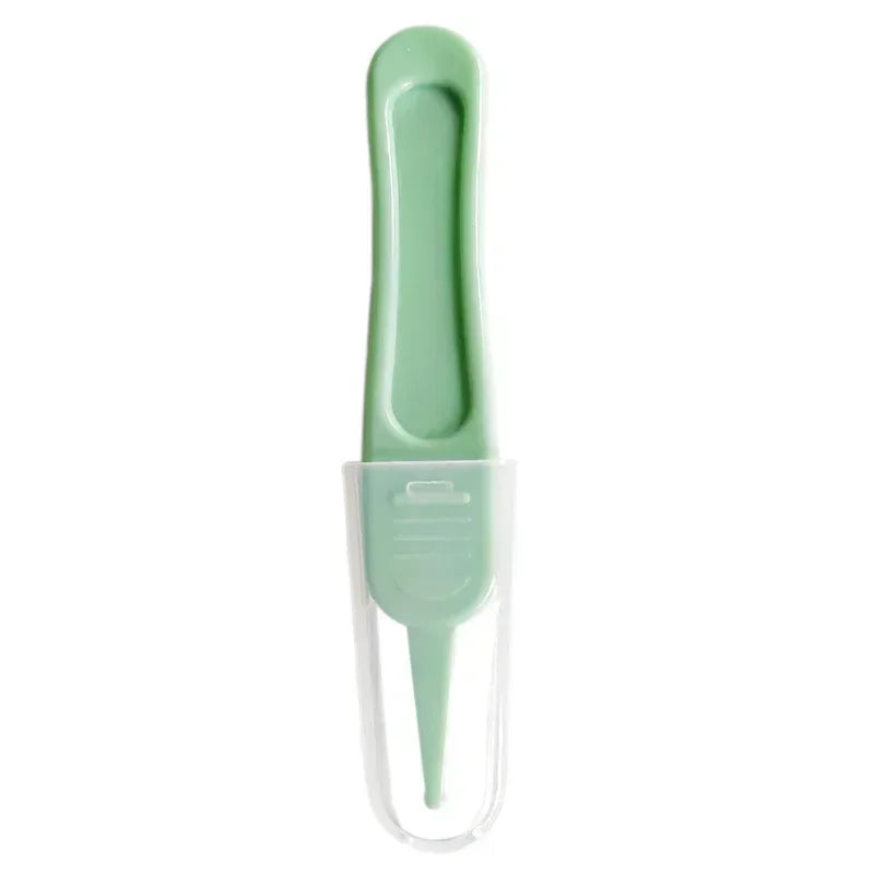 Tweezers Cleaning Forceps Baby Plastic Tweezers Nose Cleaner Tool