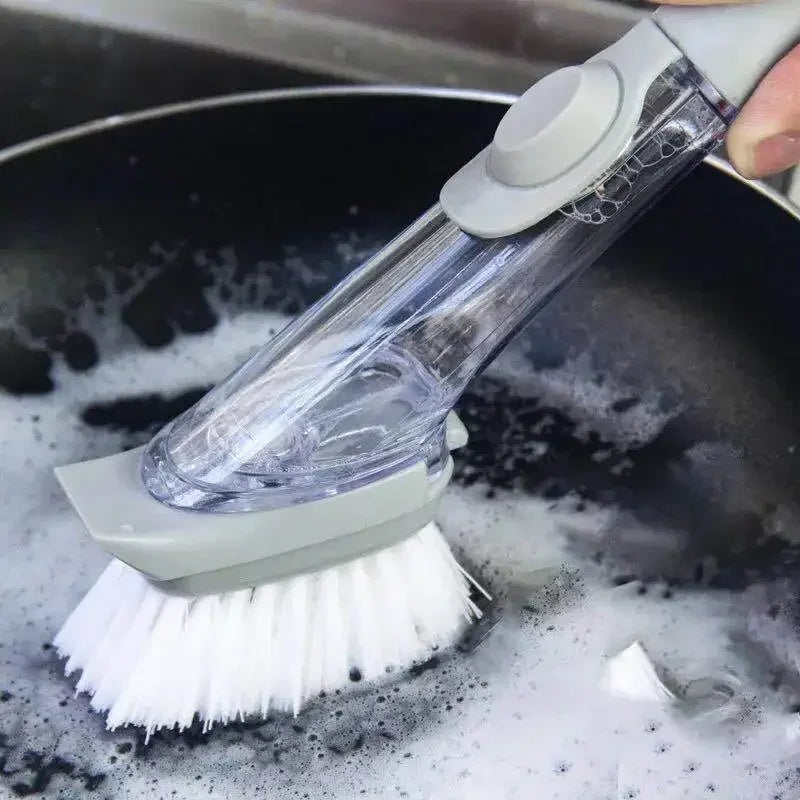 Kitchen Cleaning Brush 2 In 1 Long Handle
