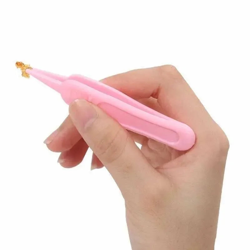 Tweezers Cleaning Forceps Baby Plastic Tweezers Nose Cleaner Tool