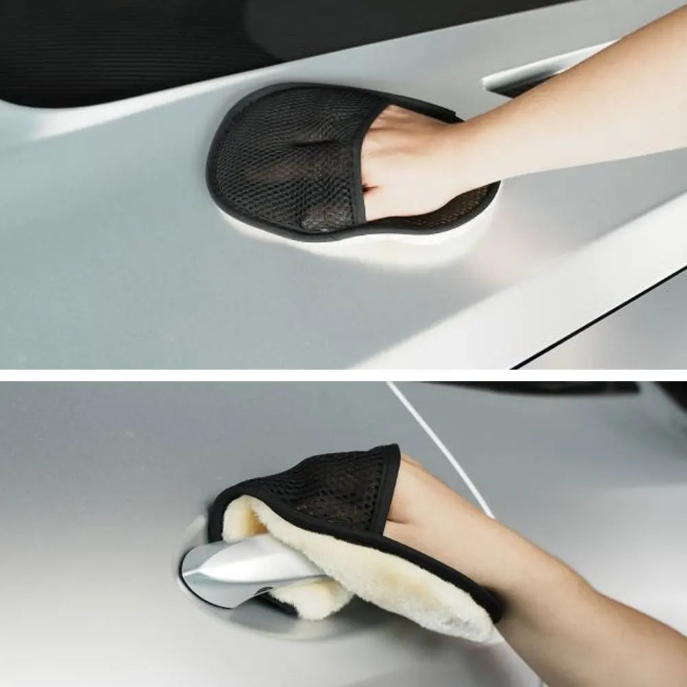 Car Cleaning Brush Cleaner Wool-like Soft Car Washing Gloves