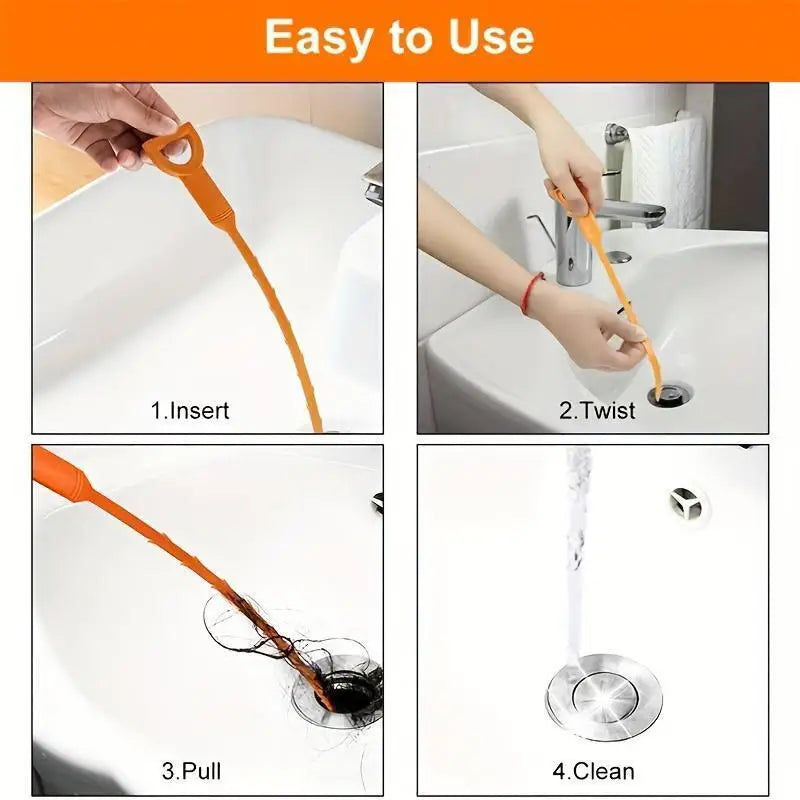Easily Unclog Household Pipes and Clean Hair.