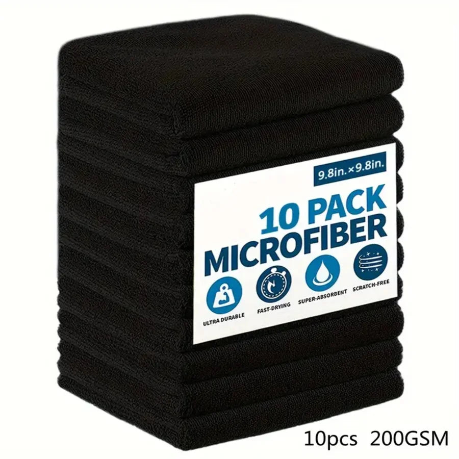 Premium Quality 3/5/10/20-Pack Cleaning Cloths - Soft Microfiber Towels