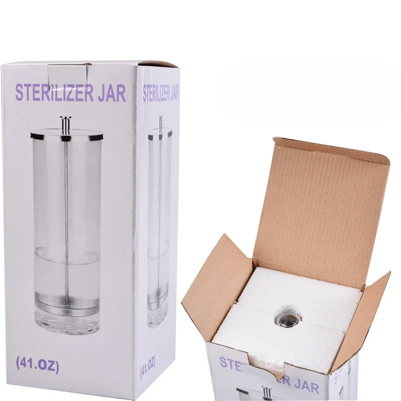 Barber Disinfectant Jar Comb Sterilization