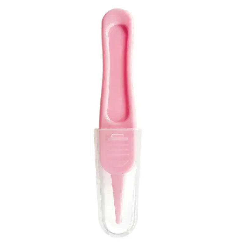 Tweezers Cleaning Forceps Baby Plastic Tweezers Nose Cleaner Tool