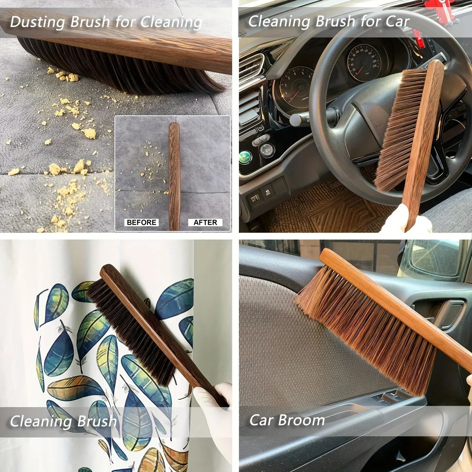 Cleaning Wooden Handle Brush