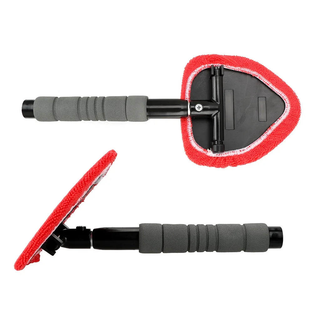 Car Windshield Cleaning Brush Microfiber Telescopic Window Glass Cleaner