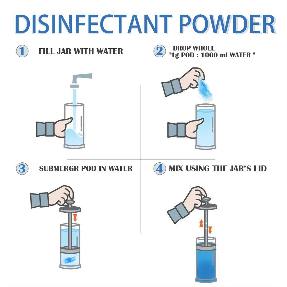 Professional Hairdressing Disinfection Powder