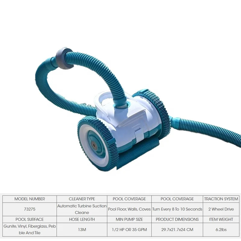 Suction Pool Cleaner, Vacuum Cleaning Machine, Automatic Cleaning