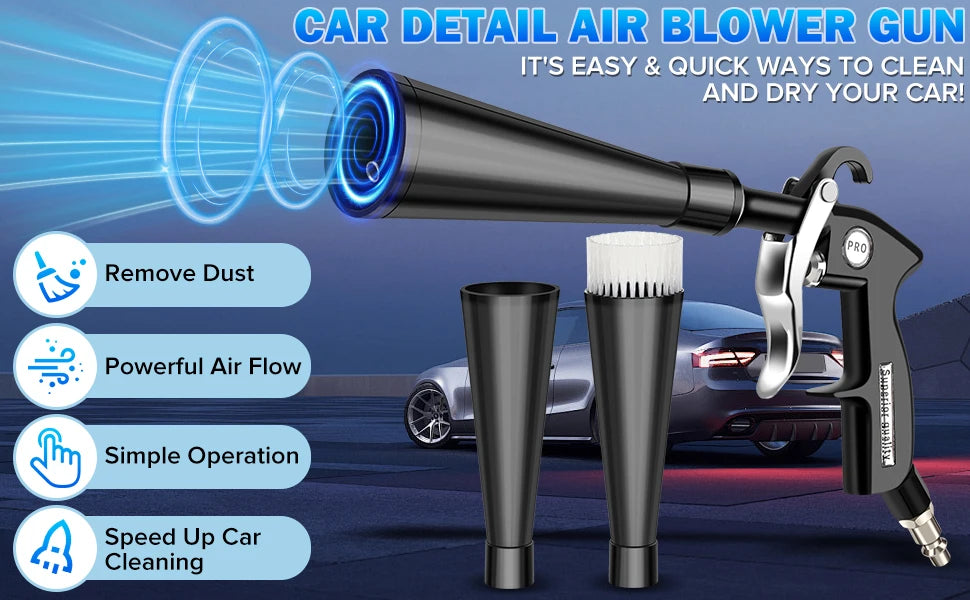 Tornado Cleaning Gun Air Blow Gun Detailing Dry Cleaning Gun