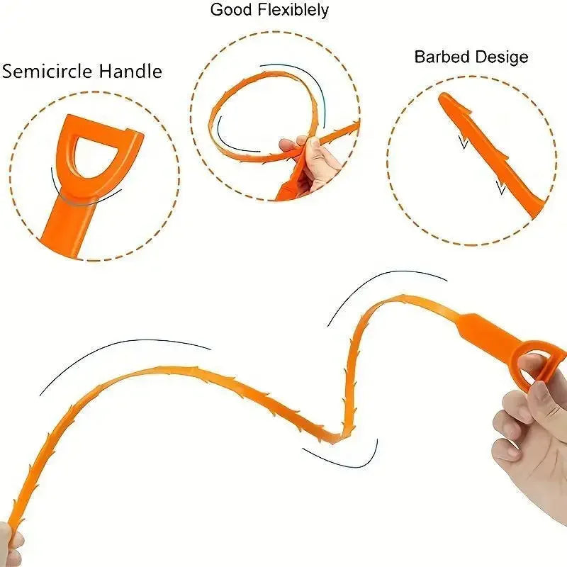 Easily Unclog Household Pipes and Clean Hair.