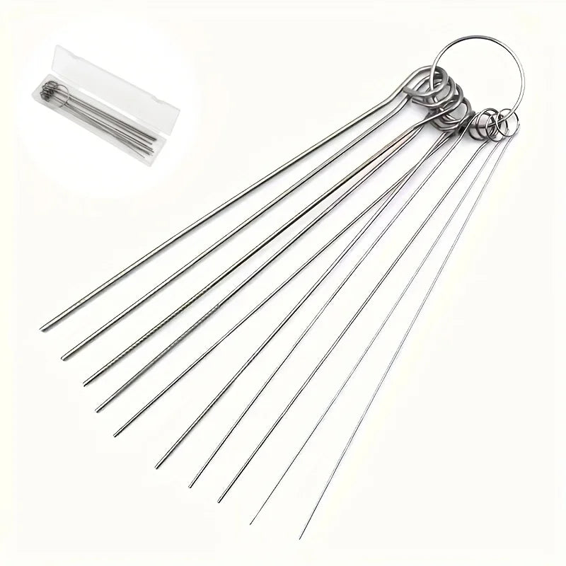 10 Stainless Steel Needle Shower Head Cleaning Brush Set