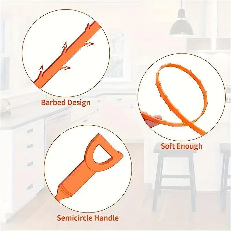 Easily Unclog Household Pipes and Clean Hair.