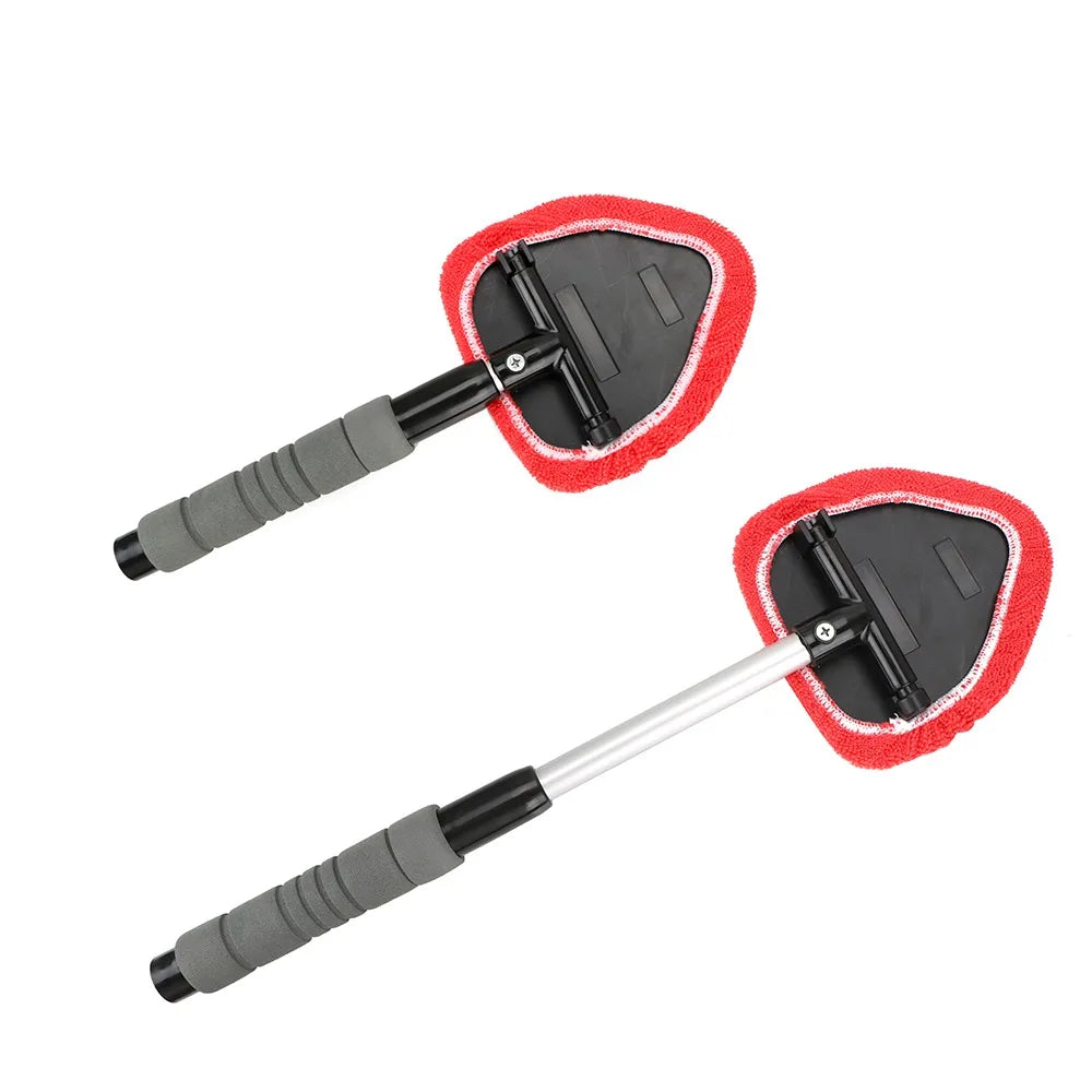 Car Windshield Cleaning Brush Microfiber Telescopic Window Glass Cleaner