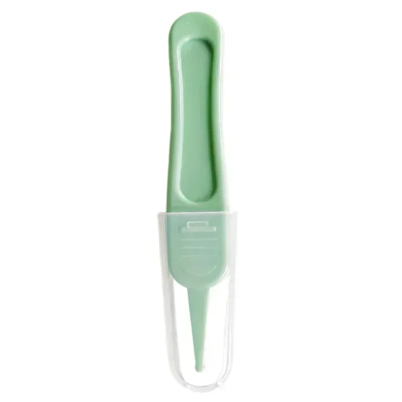Tweezers Cleaning Forceps Baby Plastic Tweezers Nose Cleaner Tool