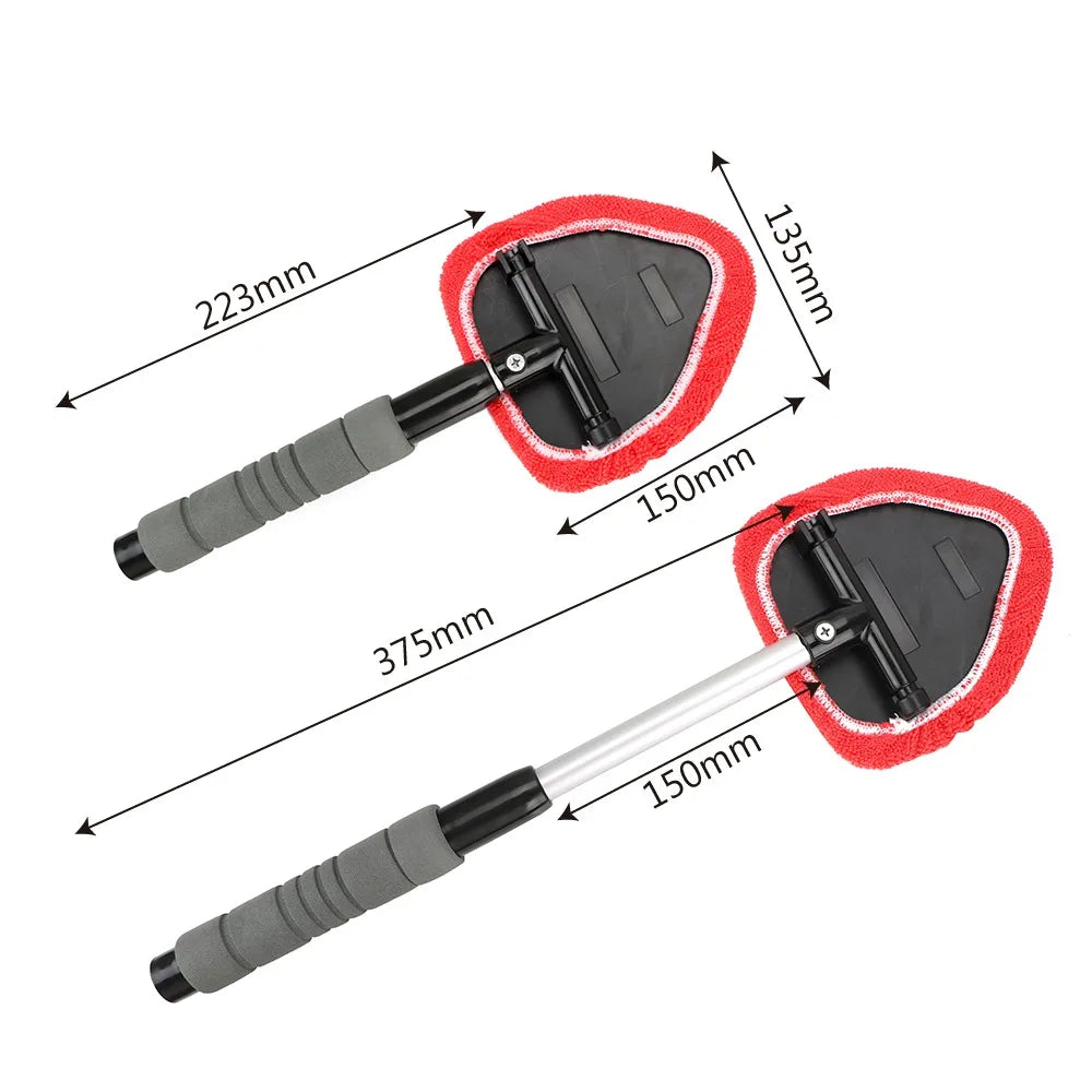 Car Windshield Cleaning Brush Microfiber Telescopic Window Glass Cleaner