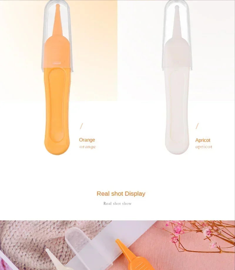 Tweezers Cleaning Forceps Baby Plastic Tweezers Nose Cleaner Tool