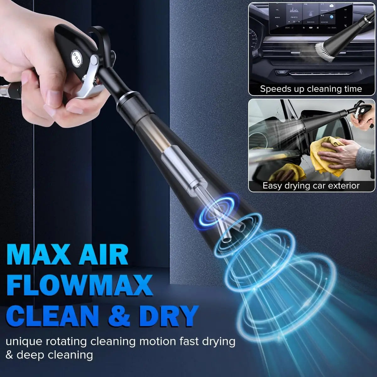 Tornado Cleaning Gun Air Blow Gun Detailing Dry Cleaning Gun Air Nozzle Blow Gun