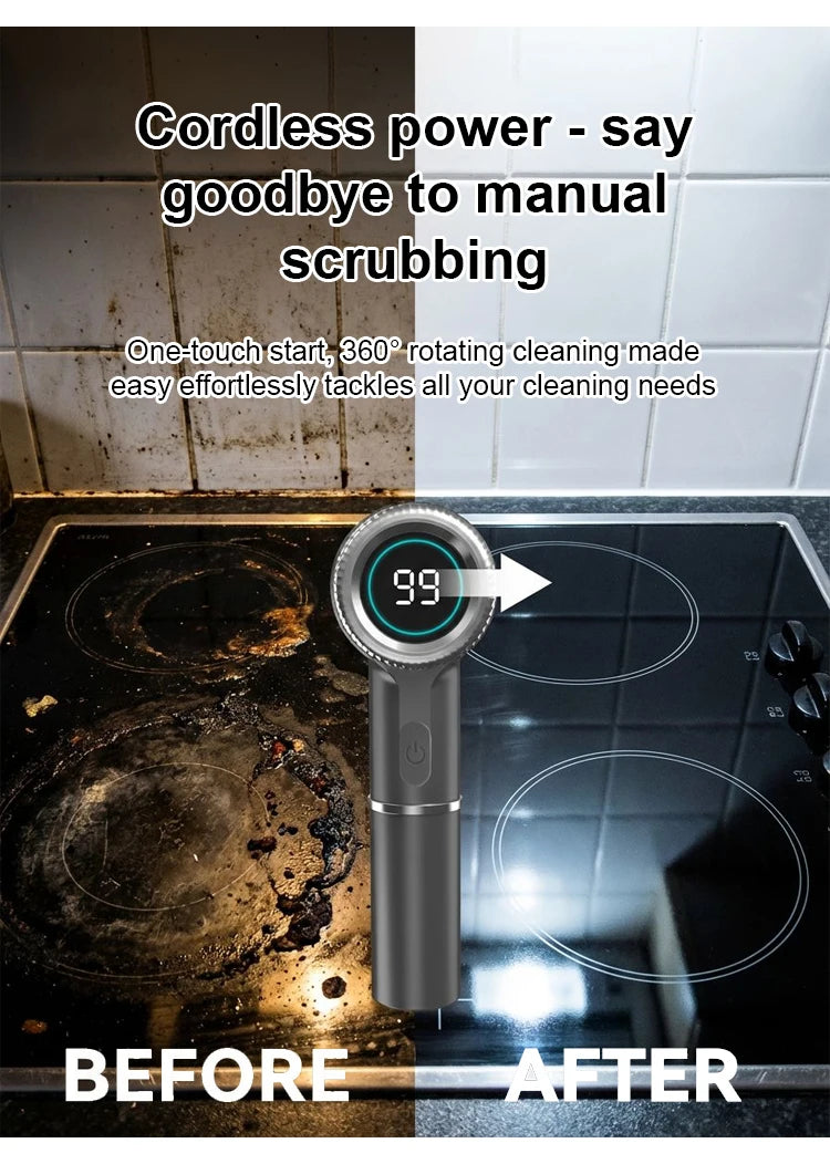 Multifunctional Electric Cleaning Brush Handheld Power Scrubber