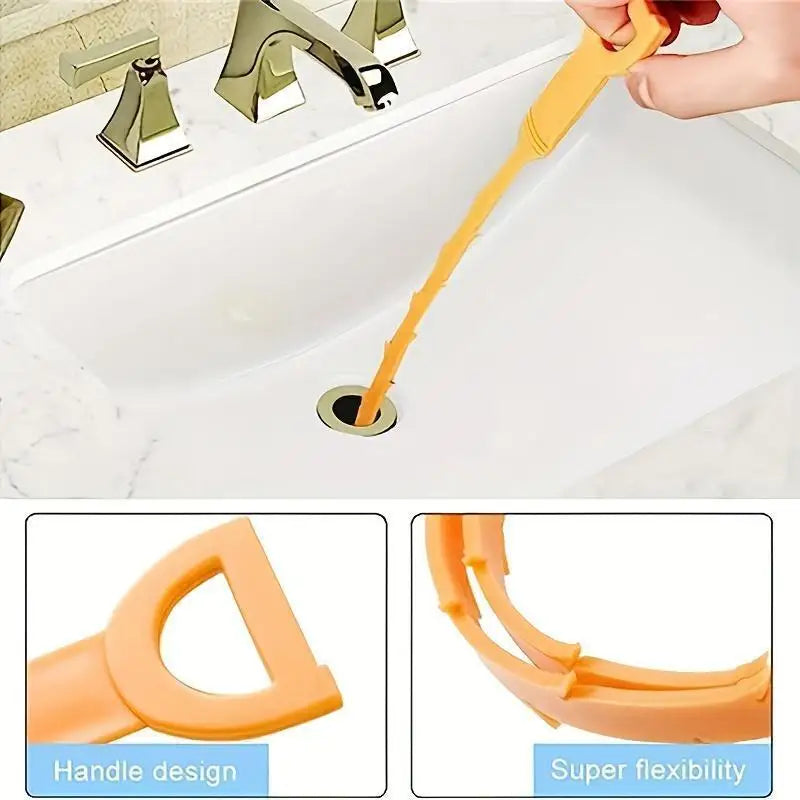 Easily Unclog Household Pipes and Clean Hair.