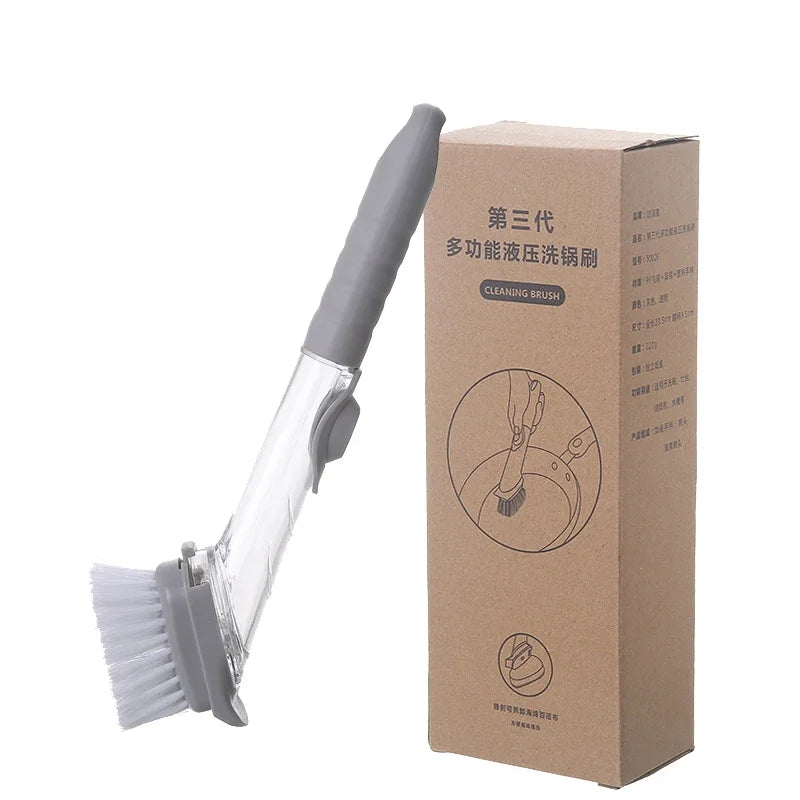 Kitchen Cleaning Brush 2 In 1 Long Handle